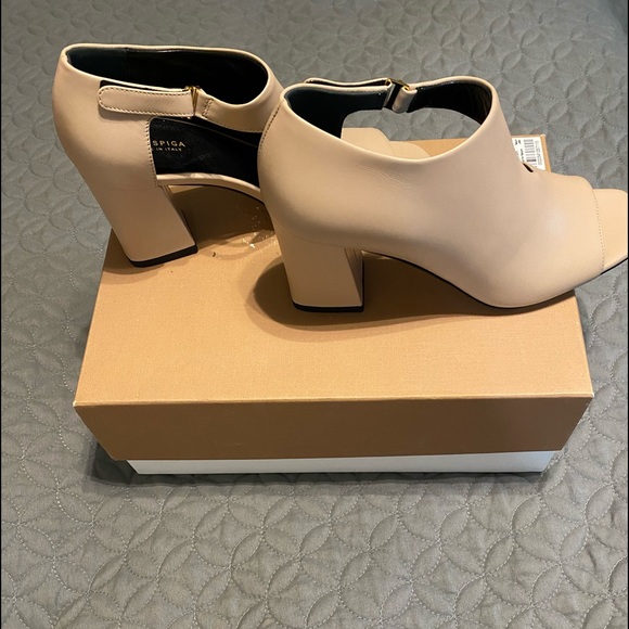 Via Spiga Women’s open toe block heel booties - Picture 2 of 6